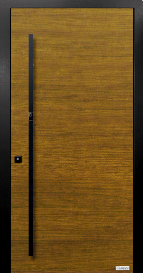 Holz Aluminium Haustür mit Holzoptik Oberfläche