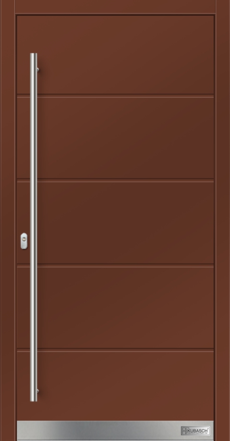 Holz-Haustür BERLIN Nr.FX 03 Holz-Haustür BERLIN Nr.FX 03 mit Echtholzoberfläche und Querfräsungen.